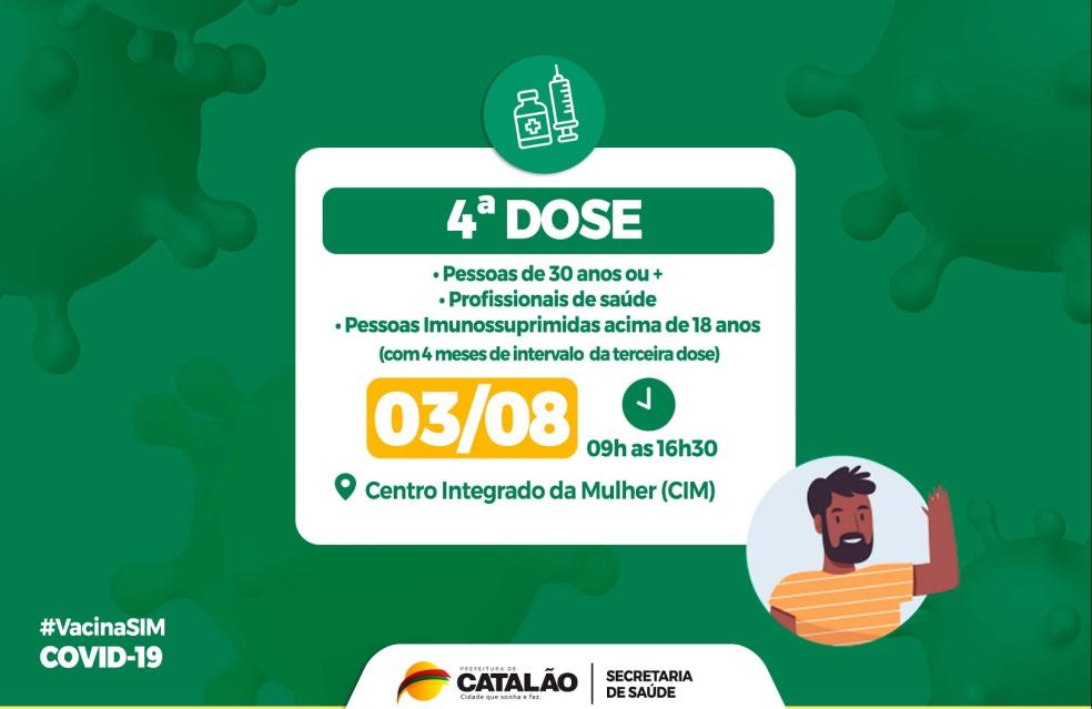 Covid-19: Saúde convoca pessoas de 30 anos ou mais, profissionais de saúde e imunossuprimidos para receberem a 4ª dose