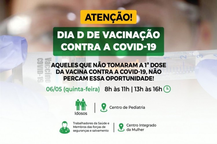 Amanhã é dia D de vacinação contra a covid-19 em Catalão