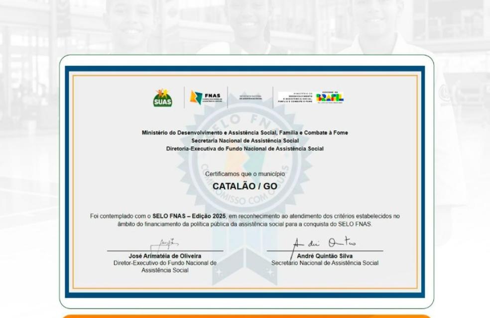 Catalão conquista reconhecimento nacional com prêmio por trabalho na Ação Social