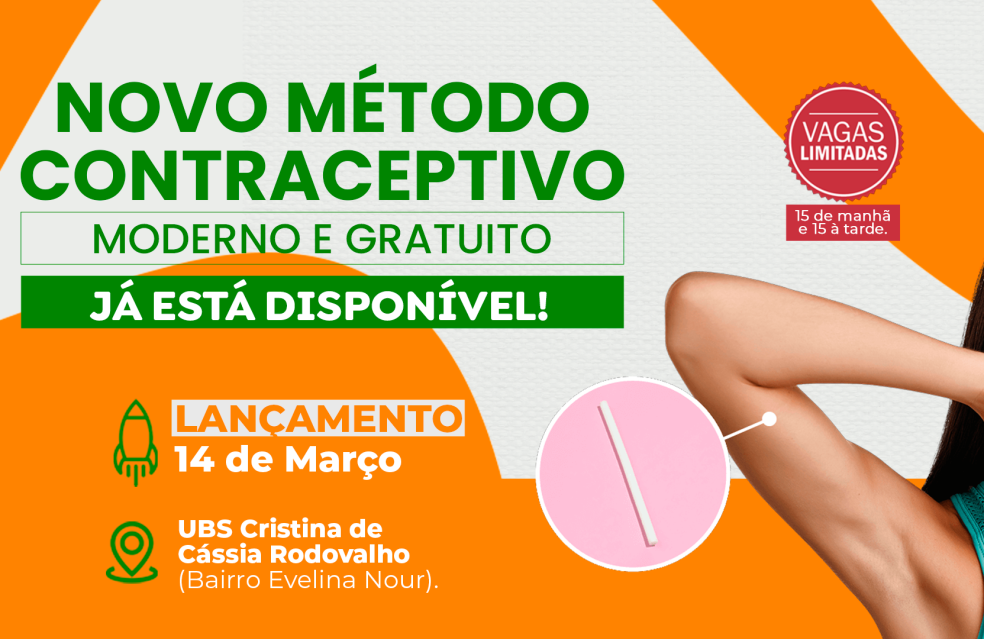 Prefeitura inicia oferta de novo implante contraceptivo na rede municipal de saúde