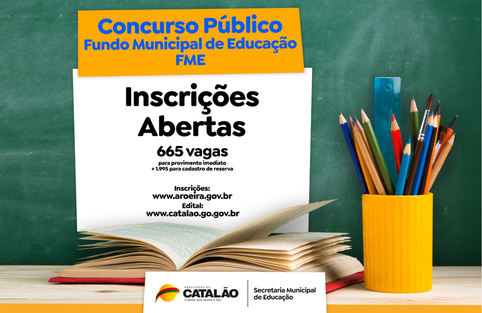 Inscrições abertas para Concurso Público da Prefeitura de Catalão
