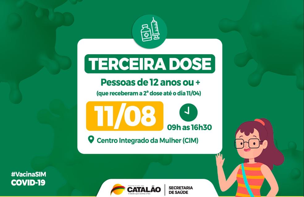 Saúde convoca crianças de 3 a 11 anos para receberem a vacina pediátrica.
