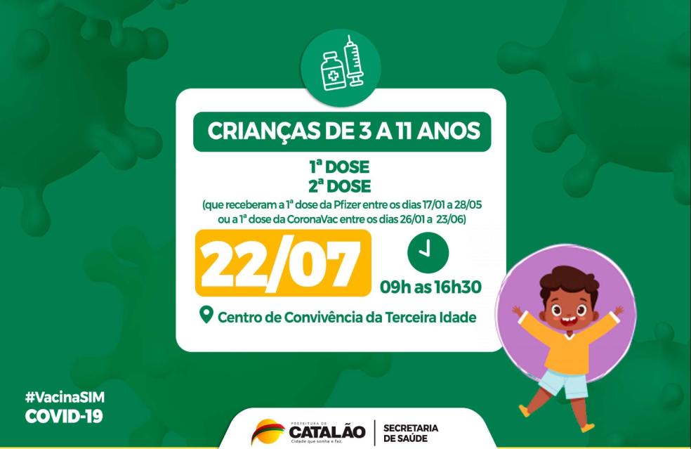 Crianças a partir de 3 anos podem tomar vacina contra a Covid-19 a partir desta sexta-feira (22)