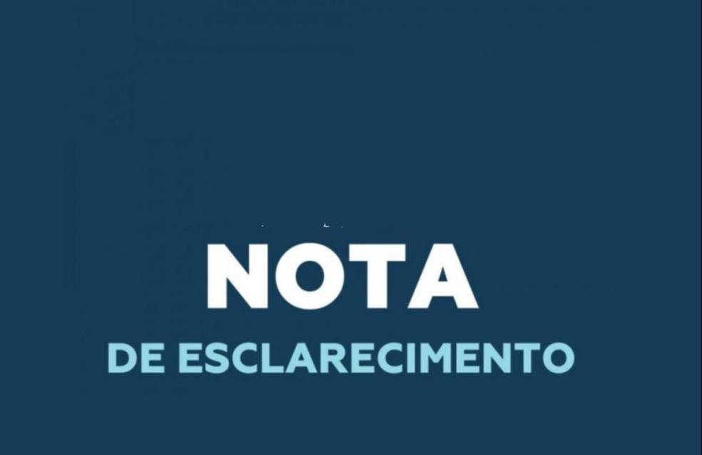 NOTA DE ESCLARECIMENTO